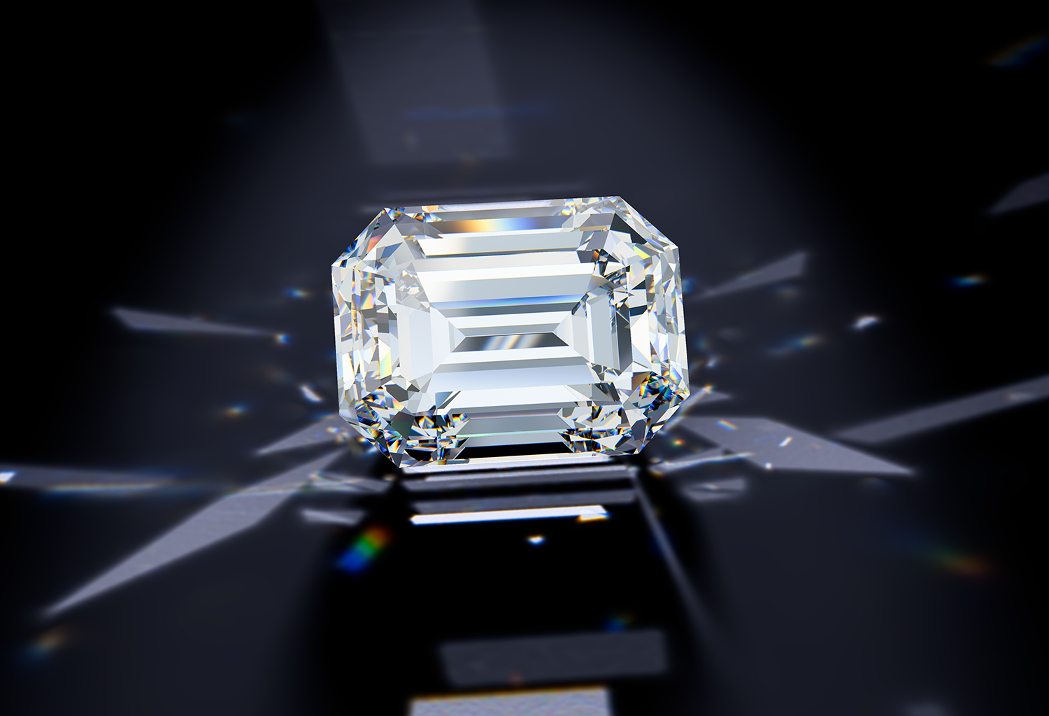Midcentury 4.57 Carat Square Emerald Cut Diamond Solitaire Engagement –  Erstwhile Jewelry