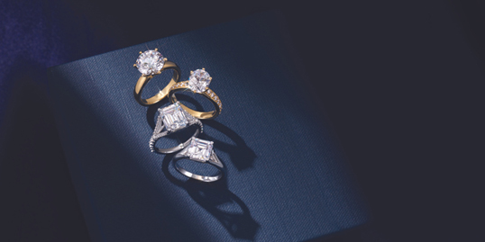 Statement gold rings