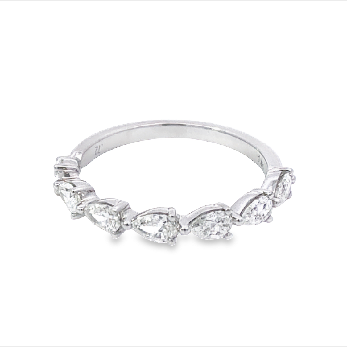 14K White Gold Diamond Anniversary Band