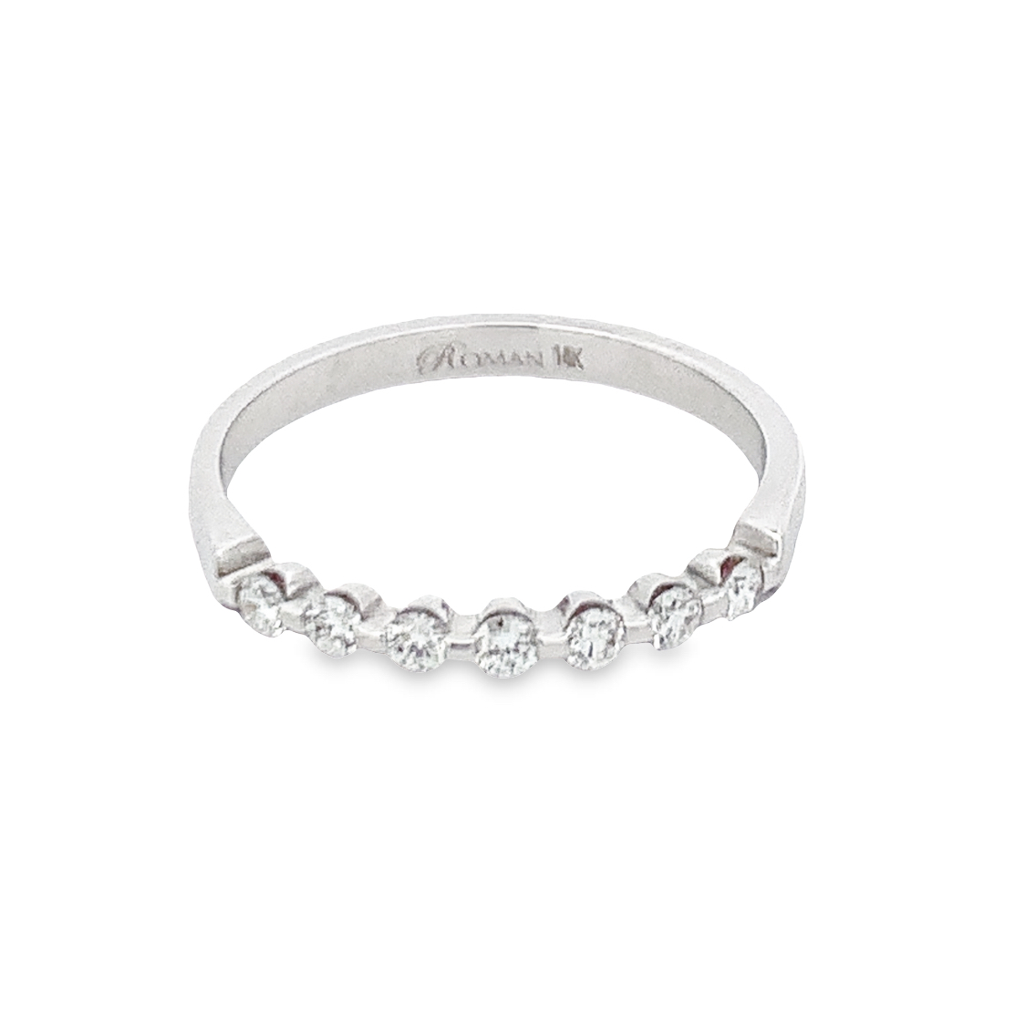 Romanza 14K White Gold Diamond Anniversary Band