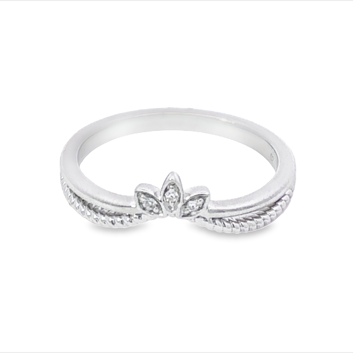 14K White Gold Diamond Anniversary Band