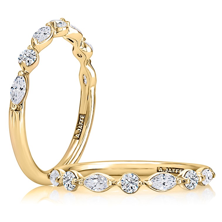 A.Jaffe 14K Yellow Gold Diamond Anniversary Band