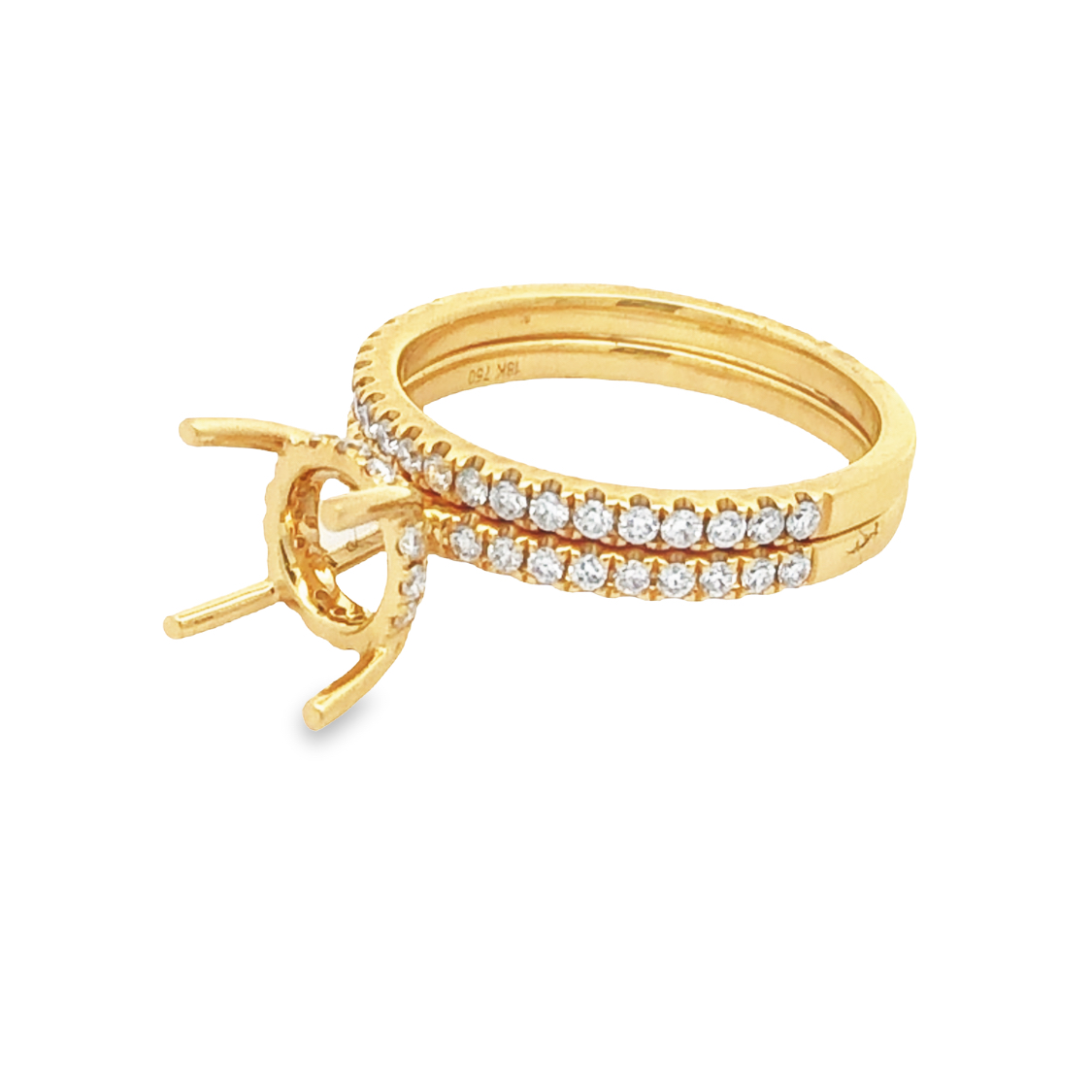 18K Yellow Gold Diamond Anniversary Band