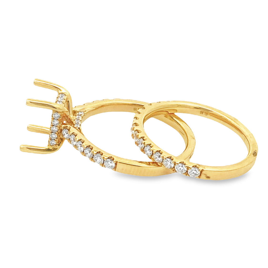 18K Yellow Gold Diamond Anniversary Band