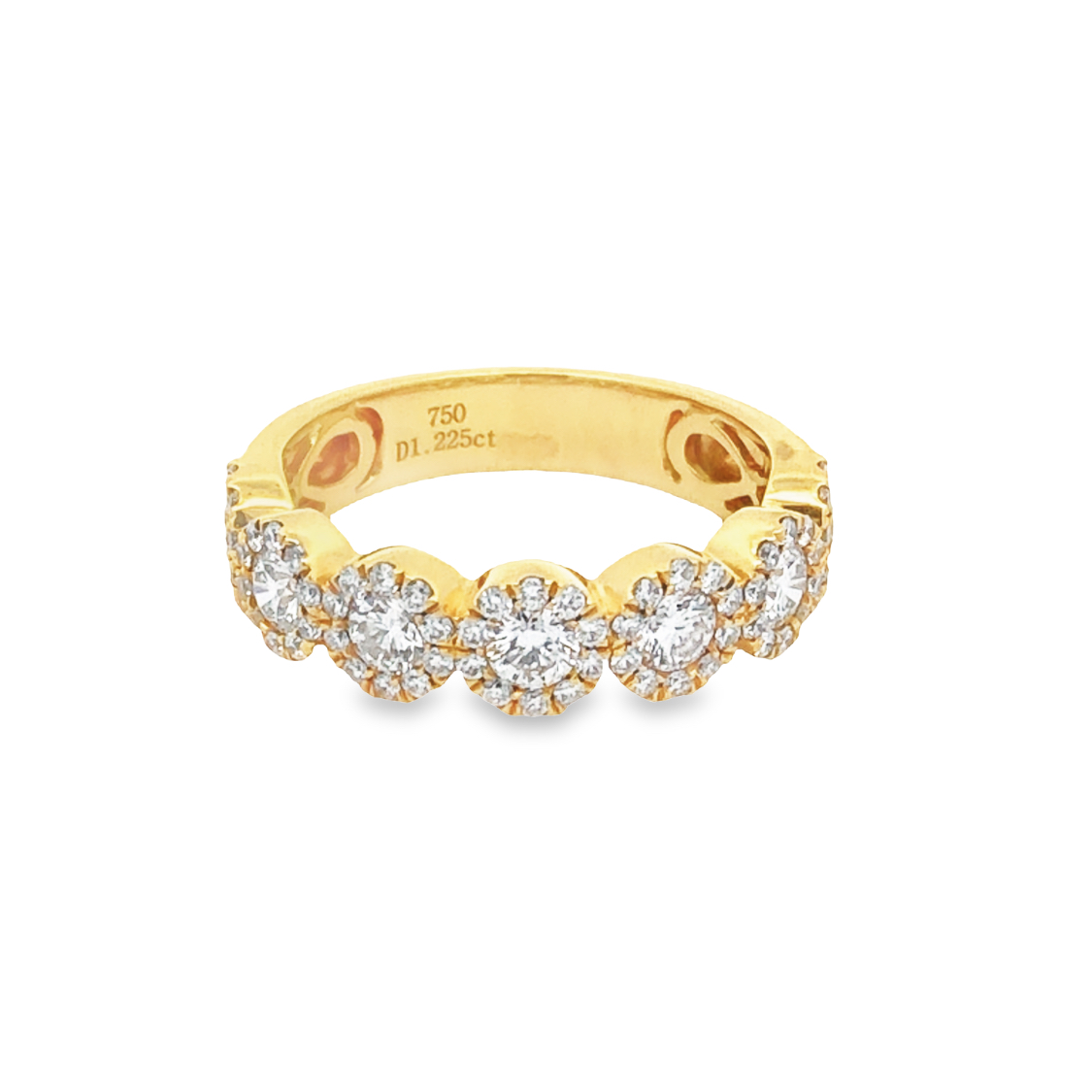 18K Yellow Gold Diamond Anniversary Band