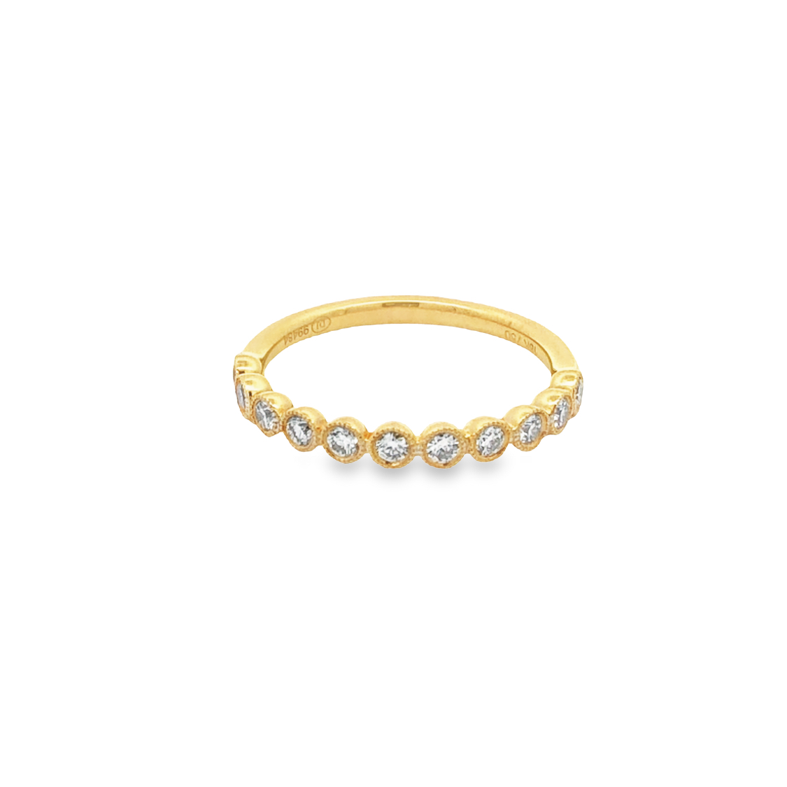 18K Yellow Gold Diamond Anniversary Band