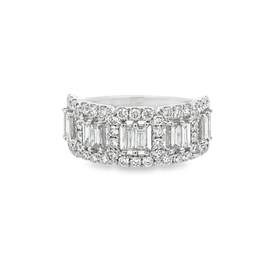 18K White Gold Diamond Anniversary Band