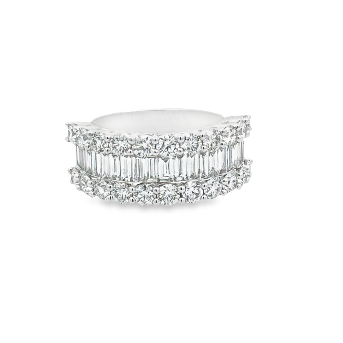 18K White Gold Diamond Anniversary Band