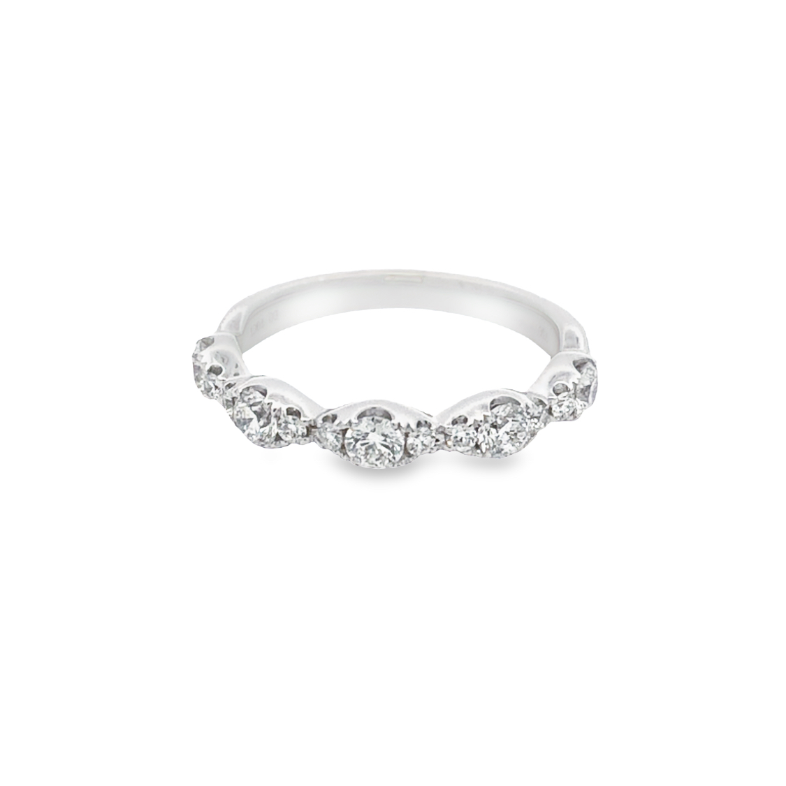 18K White Gold Diamond Anniversary Band