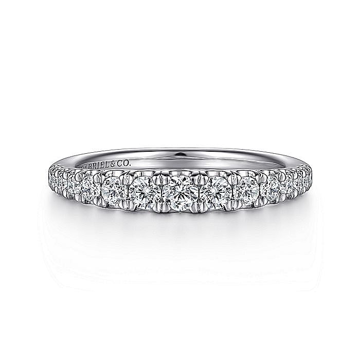 Gabriel & Co. 14K White Gold Anniversary Band