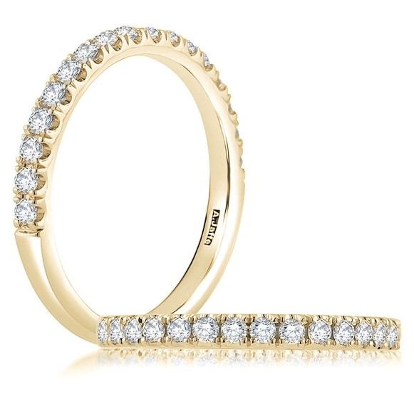 A. Jaffe Yellow Gold Half Anniversary Band