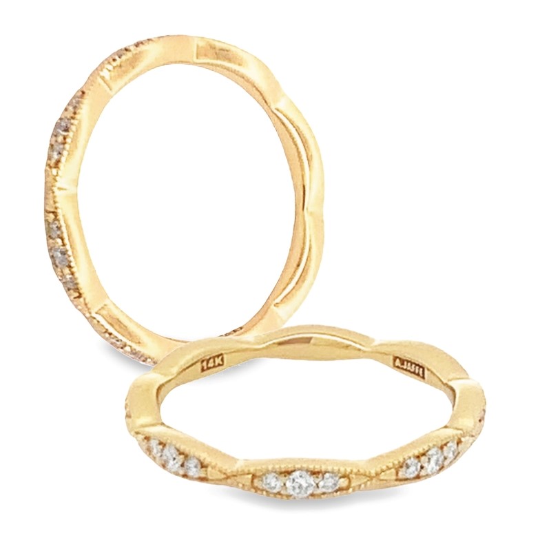 A. Jaffe 14K Yellow Gold Anniversary Band