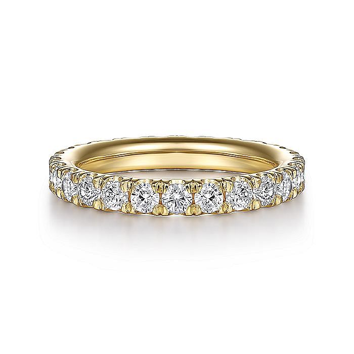 Gabriel & Co.14K Yellow Gold Diamond Anniversary Band