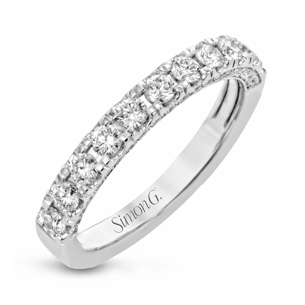 Simon G. 18K White Gold Diamond Anniversary Band