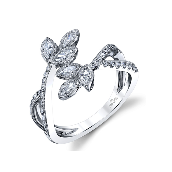 Parade Designs 18K White Gold Lyria Leaves Ring