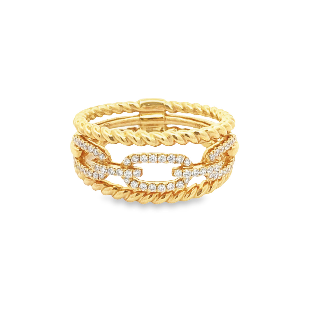 18K Yellow Gold Diamond Ring