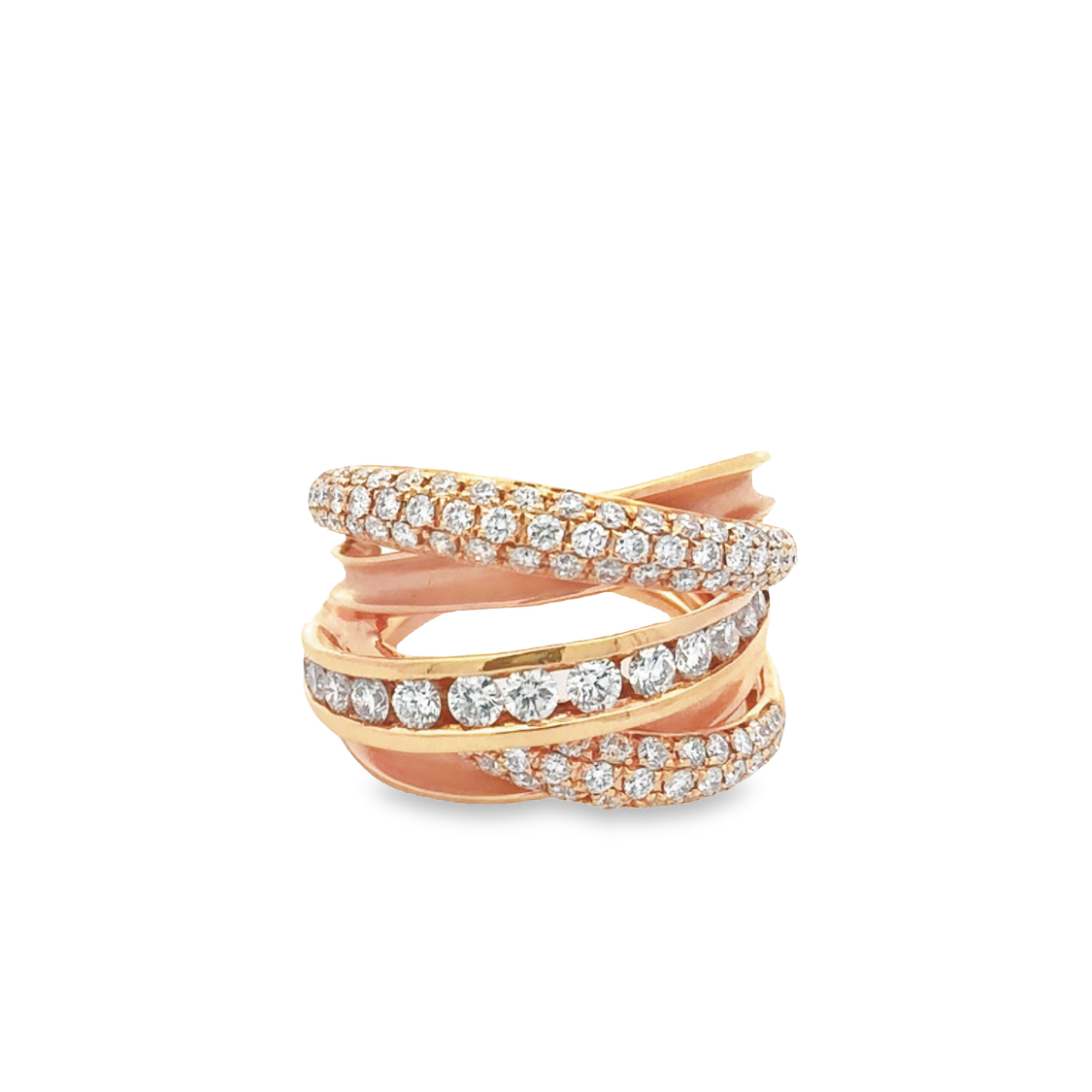 18K Rose Gold Diamond Ring