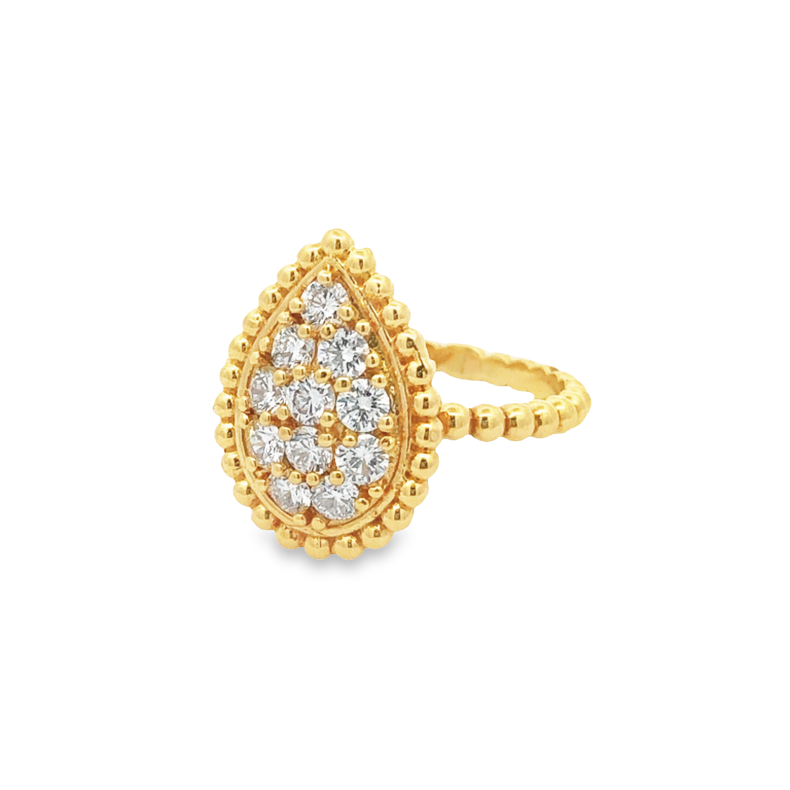 18K Yellow Gold Diamond Ring