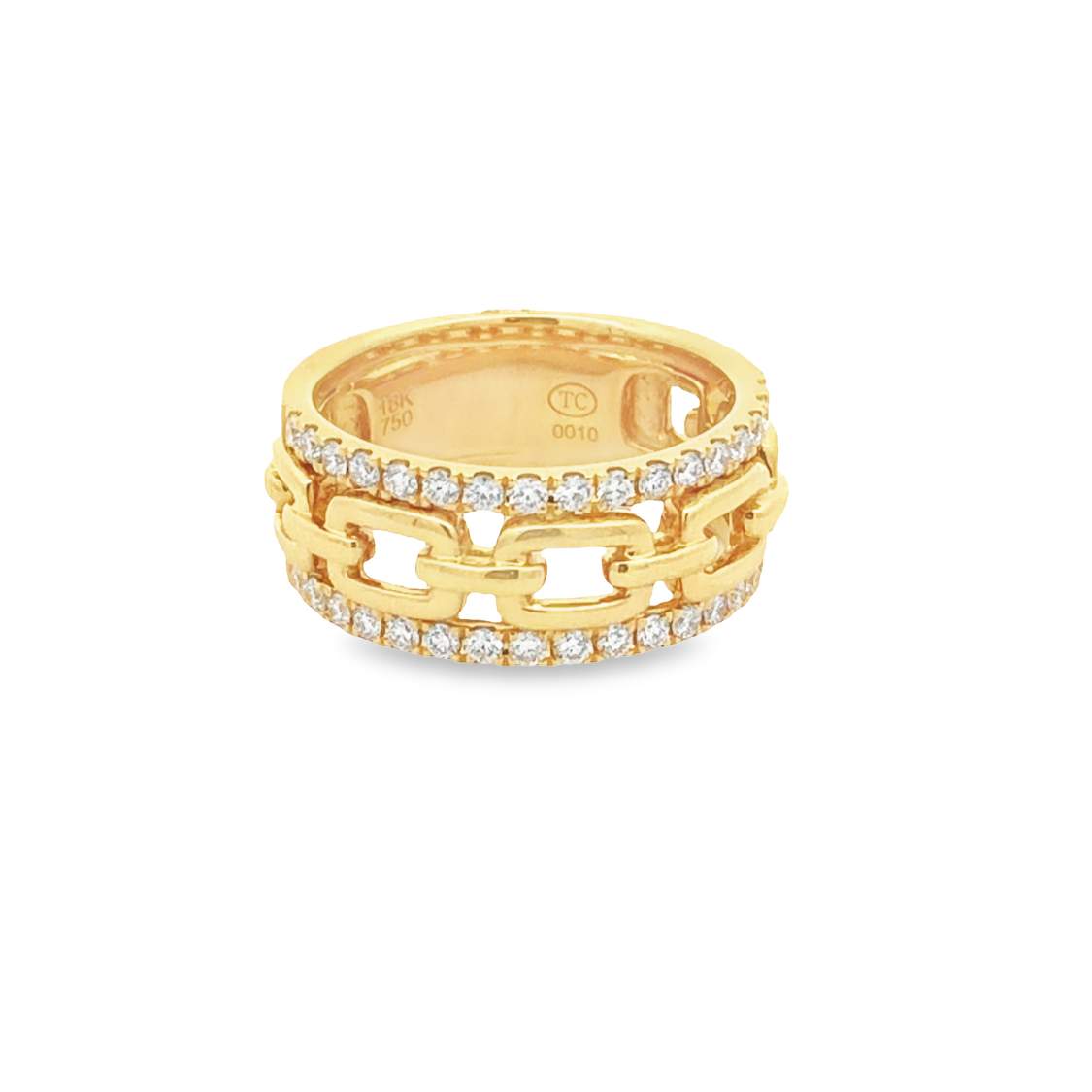 18K Yellow Gold Diamond Ring