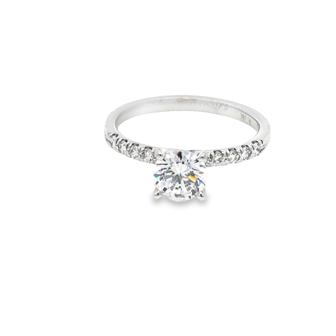 Romanza 14K White Gold Diamond Engagement Ring Setting