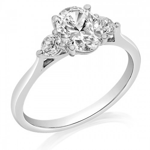 14K White Gold Diamond Semi Mount Ring