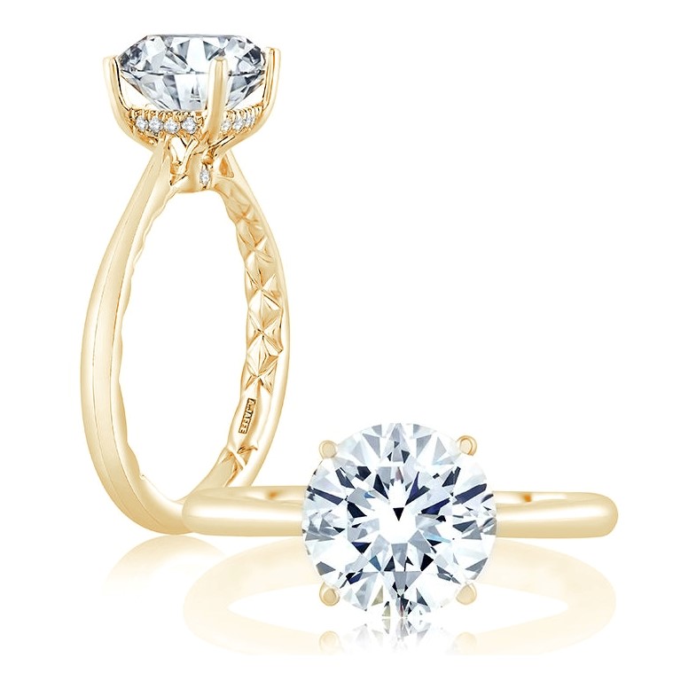 A.Jaffe Round Straight Engagement Ring Setting – Murphy Jewelers