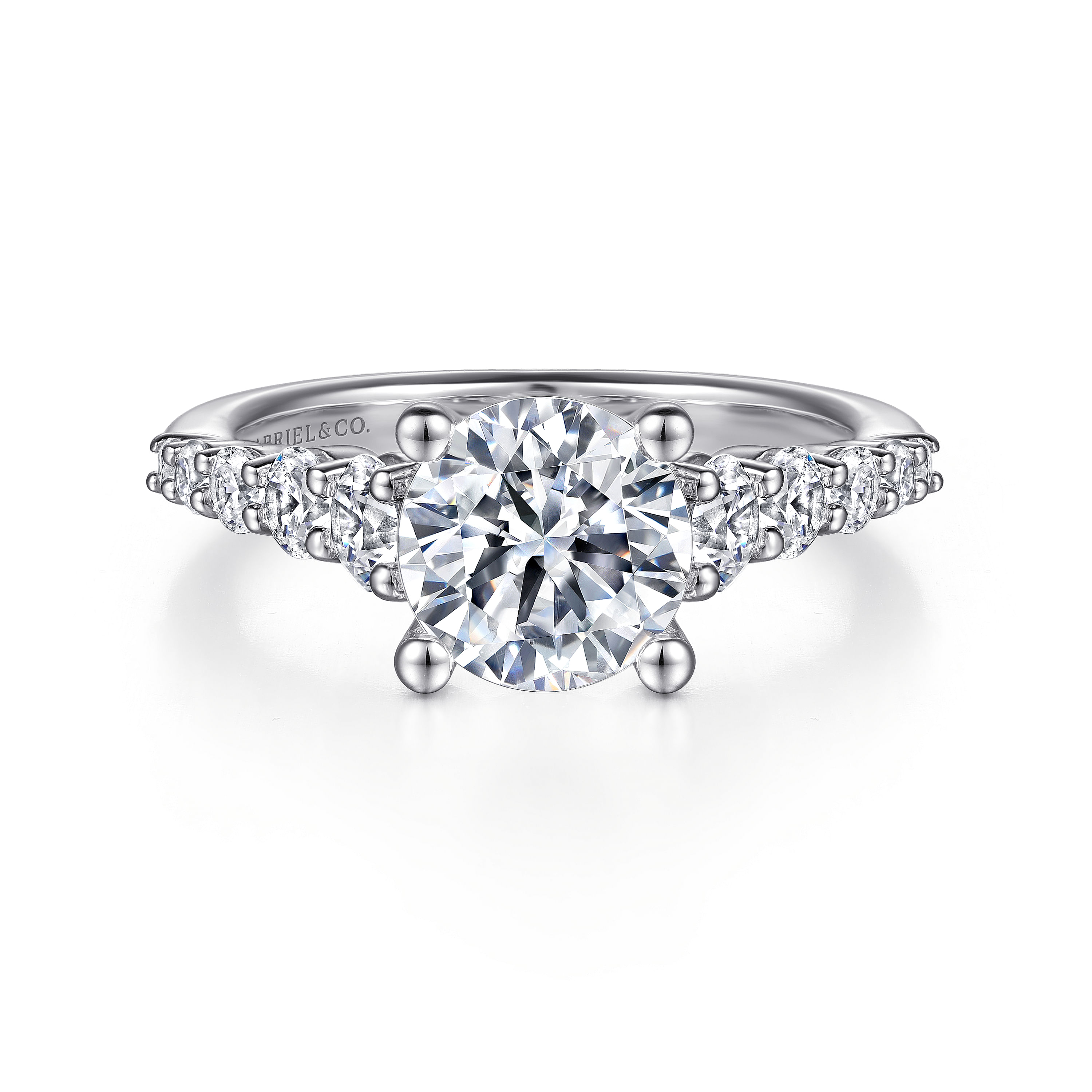 Gabriel & Co. 14K White Gold Diamond Engagement Ring Setting