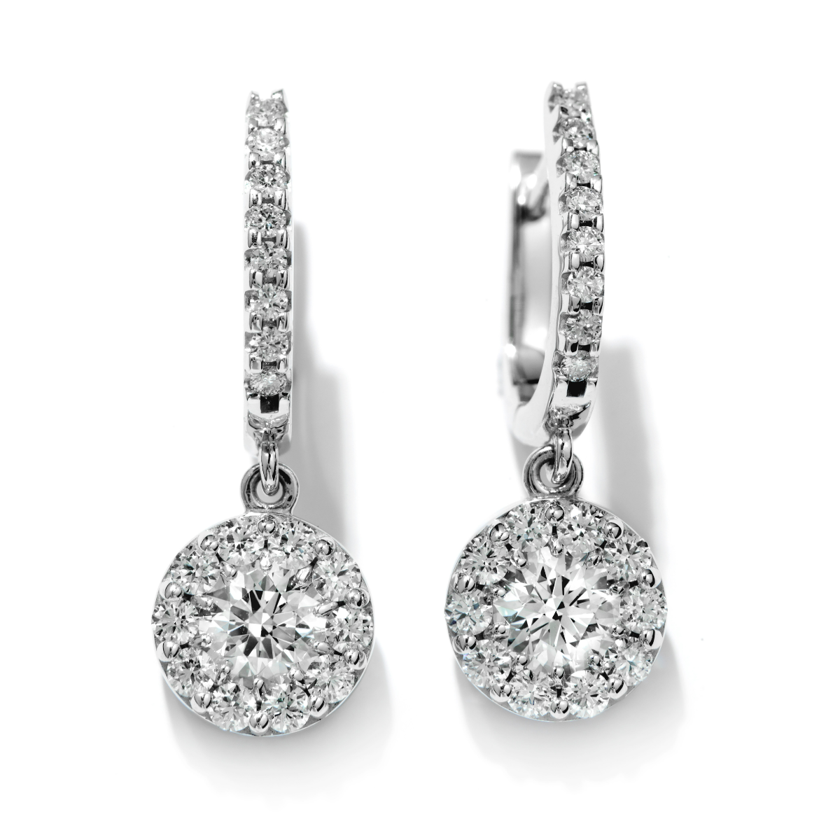 Hearts on Fire 18K White Gold Fulfillment Diamond Drop Earrings
