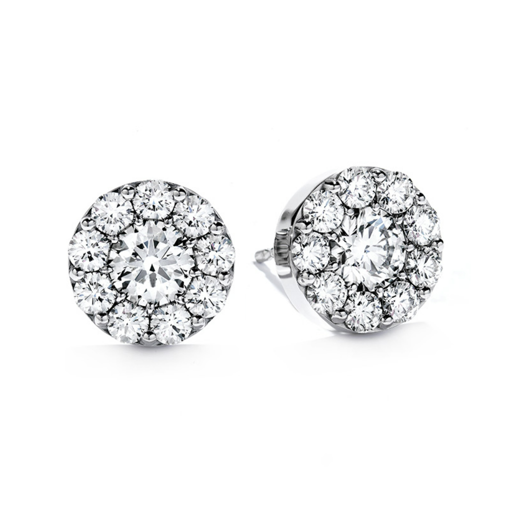 Hearts on Fire 18K White Gold Fulfillment Stud Earrings