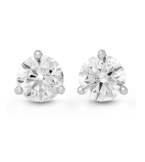 Diamond Stud Earrings With 2=3.45Tw Round G Si3 Diamonds