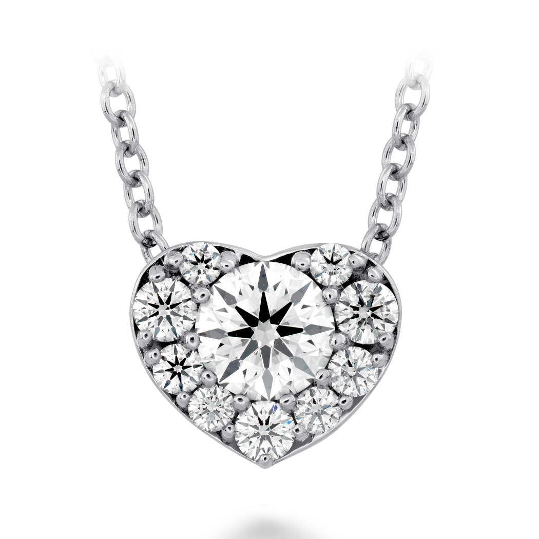 Hearts on Fire 18K White Gold Fulfillment Heart Pendant Necklace