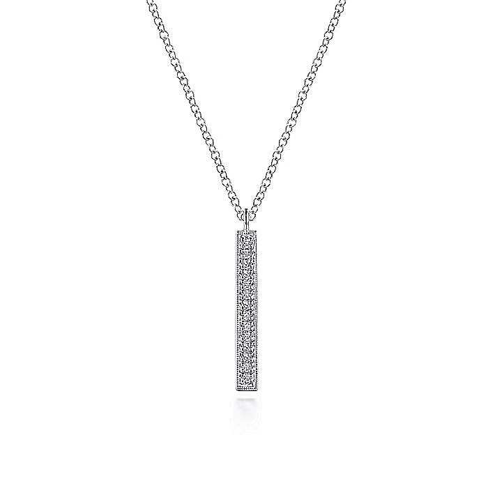 Gabriel & Co. 14K White Gold Diamond Pendant