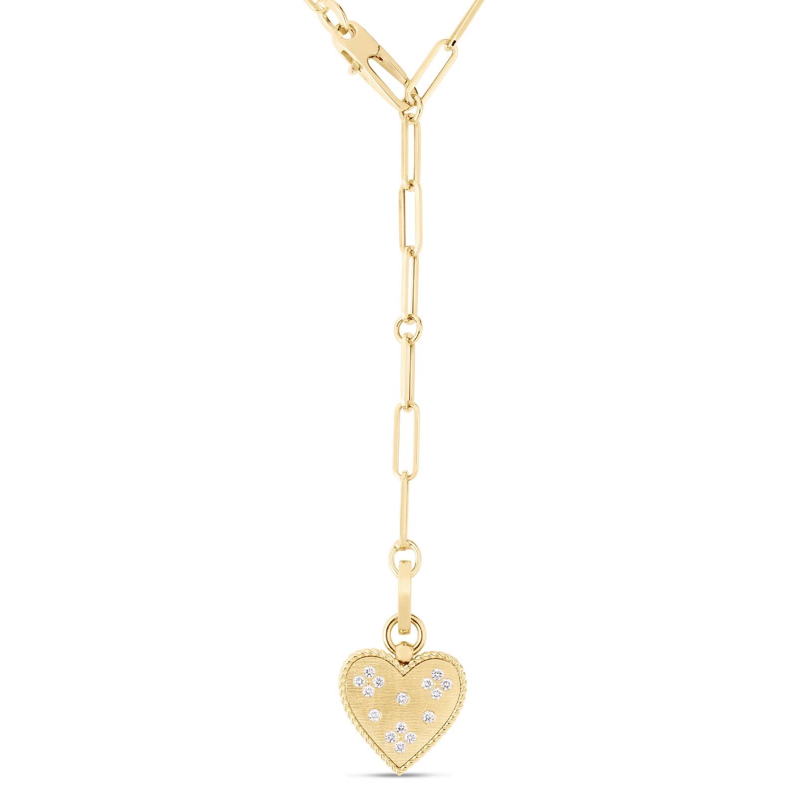 Roberto Coin 18K Yellow Gold Medallion Charms Small Heart Necklace