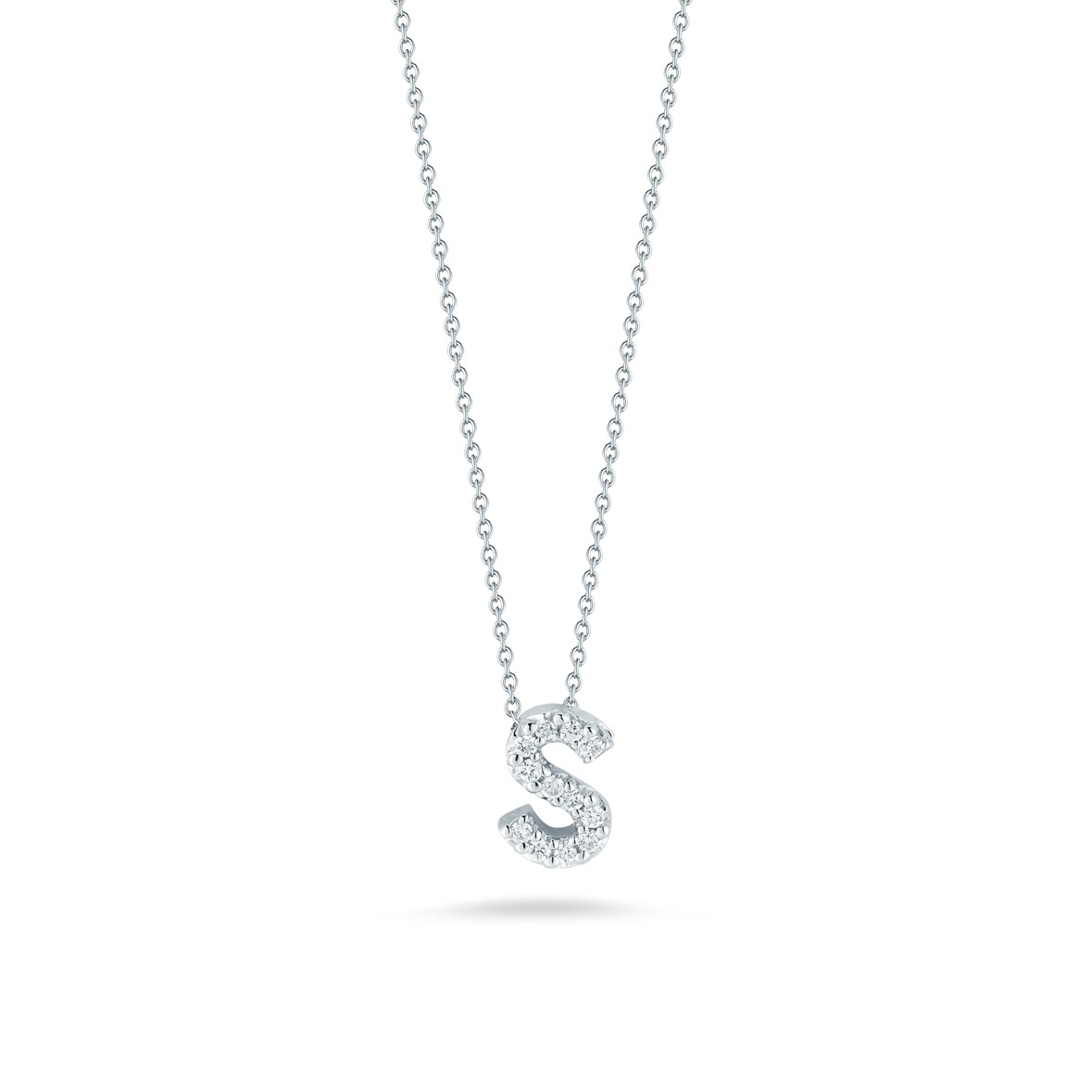 Roberto Coin 18K White Gold Tiny Treasures Love Letter Diamond 