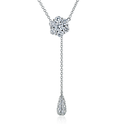 Simon G. 18K White Gold Diamond Necklace