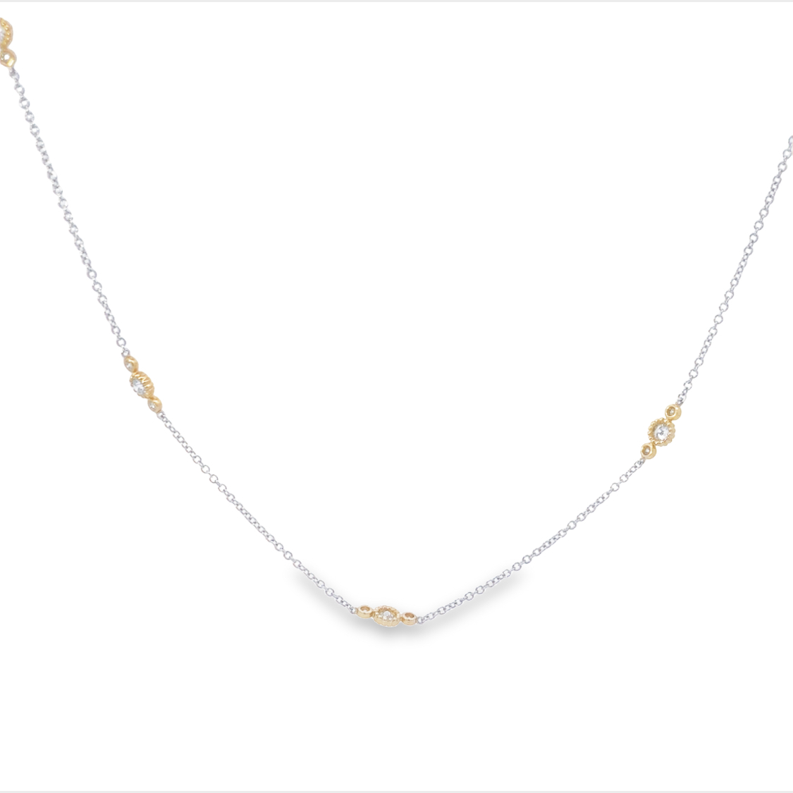 Royal Chain 14K Gold Pearl Station Necklace TC1-16 | Wood's Jewelers |  Mount Pleasant, PA