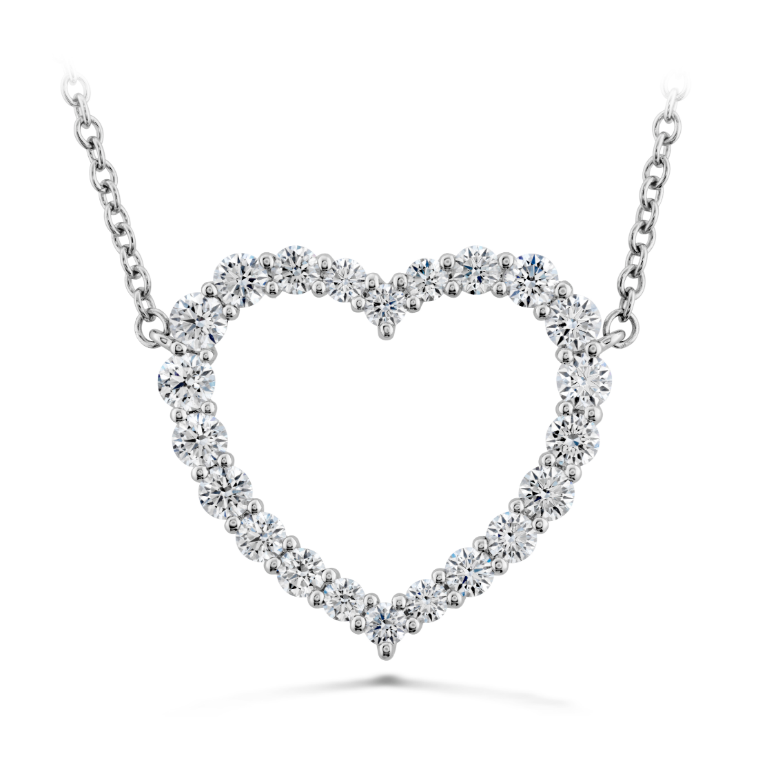 Hearts on Fire 18K White Gold Signature Heart Pendant Necklace