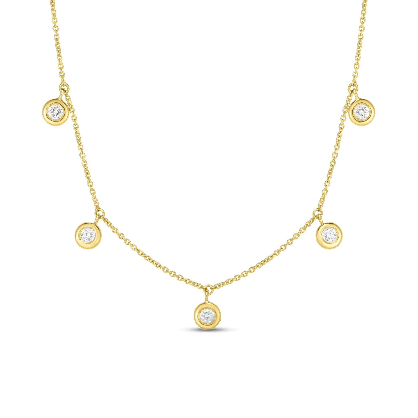 Roberto Coin 18K Yellow Gold Diamond Necklace