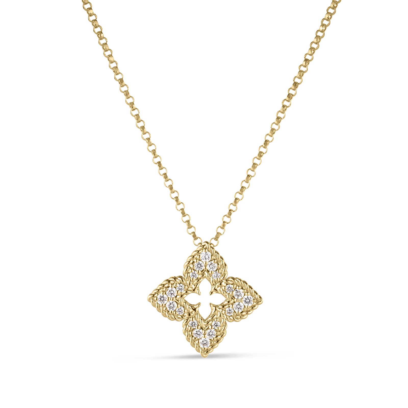 Roberto Coin 18K Yellow Gold Diamond Venetian Princess Necklace