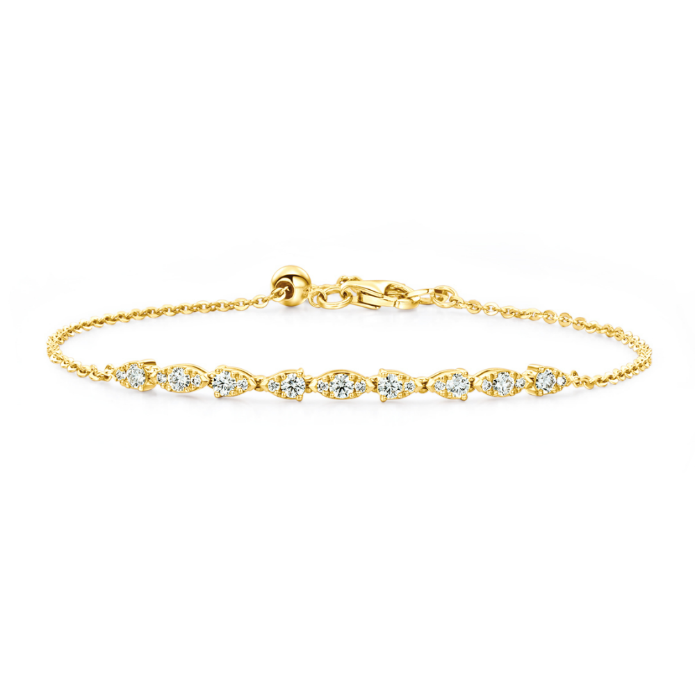 Hearts On Fire 18K Yellow Gold Aerial Dewdrop Diamond Bracelet