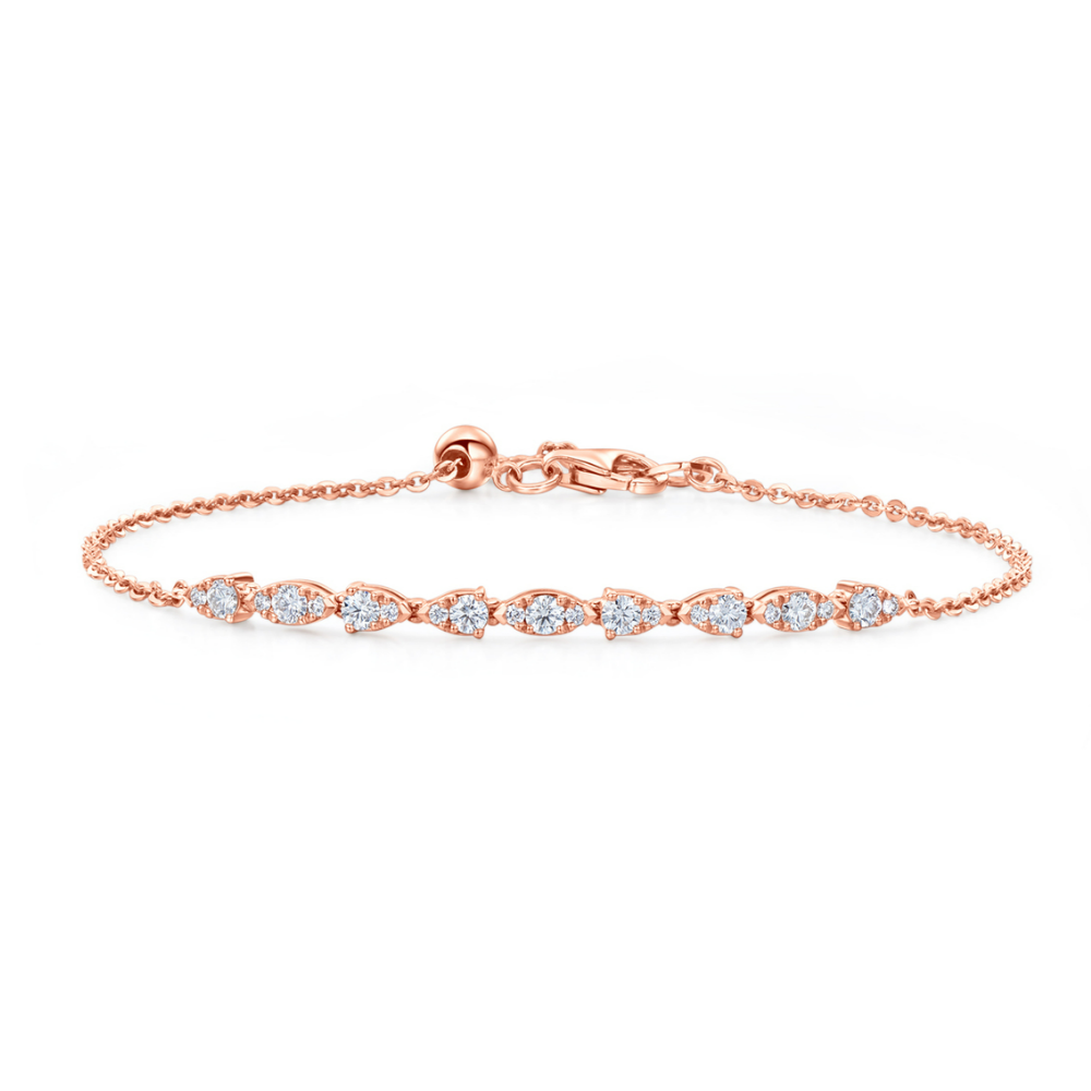 Hearts On Fire 18K Rose Gold Aerial Dewdrop Diamond Bracelet