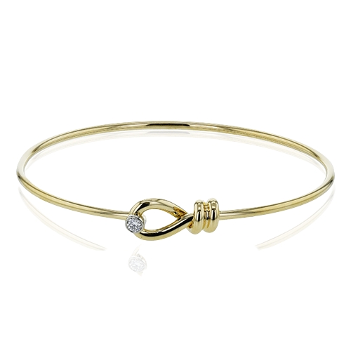 Simon G. 18K Yellow and White Gold Diamond Bangle