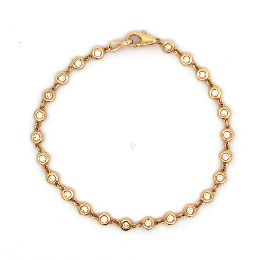 18K Yellow Gold Diamond Bracelet