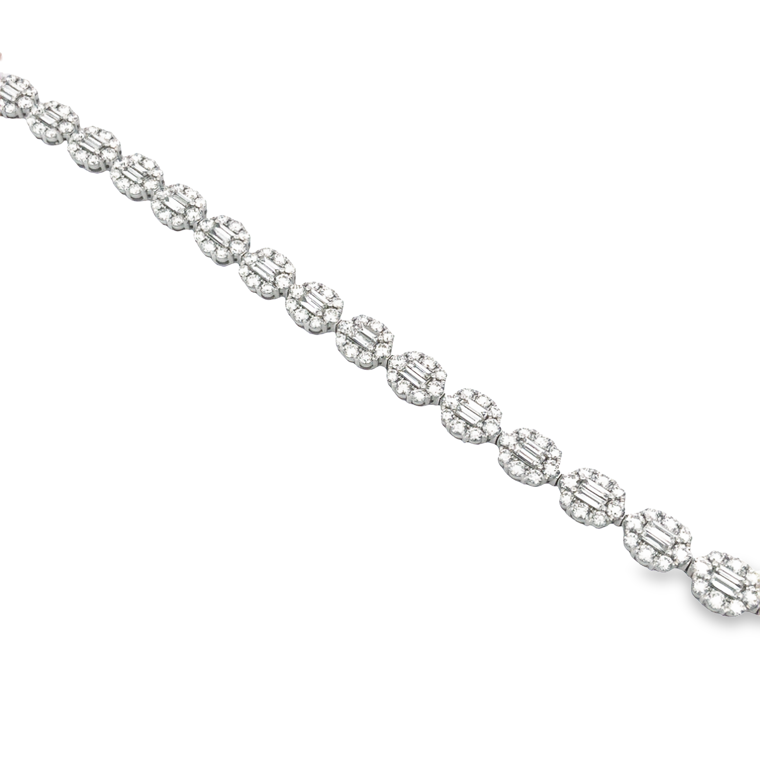 18K White Gold Diamond Bracelet