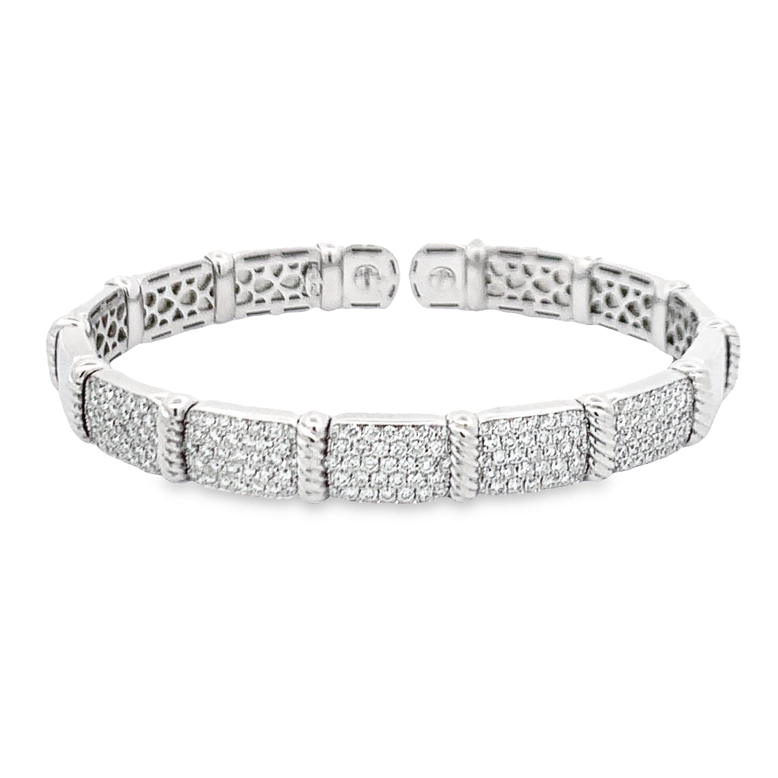 Damaso 18K White Gold Diamond Bracelet
