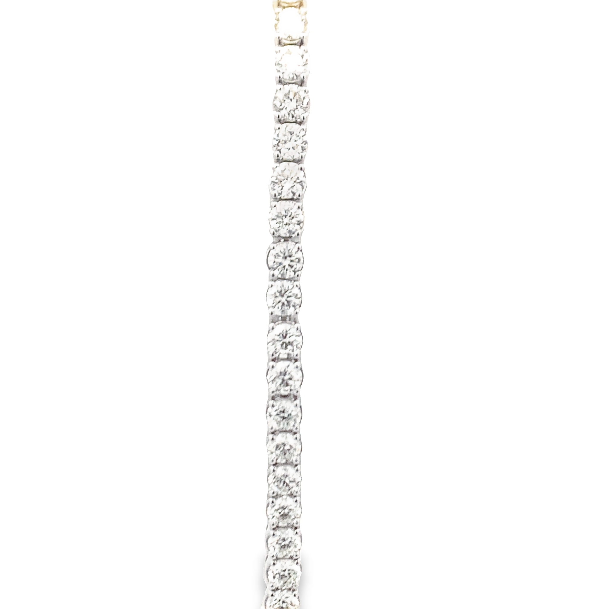 14 Karat White Gold Diamond Tennis Bracelet 6