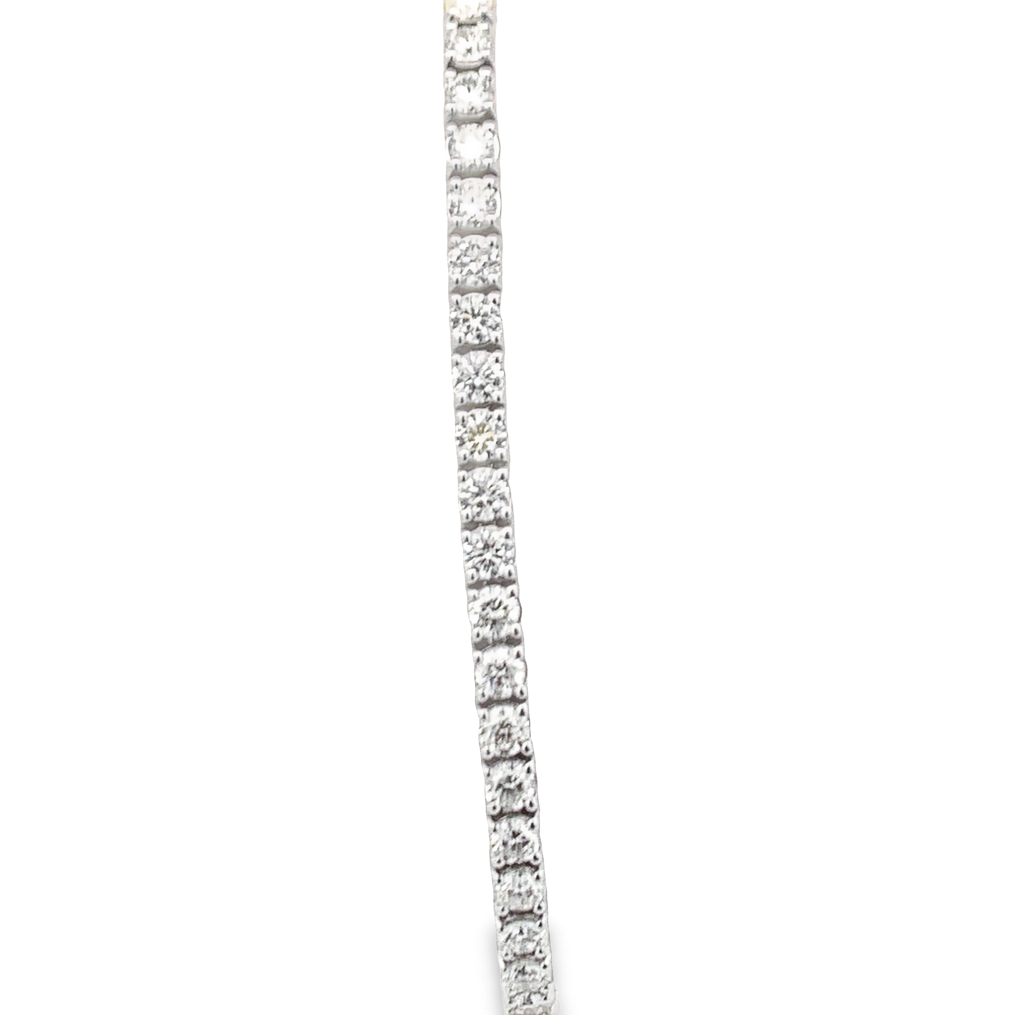 14 Karat White Gold Diamond Tennis Bracelet 7