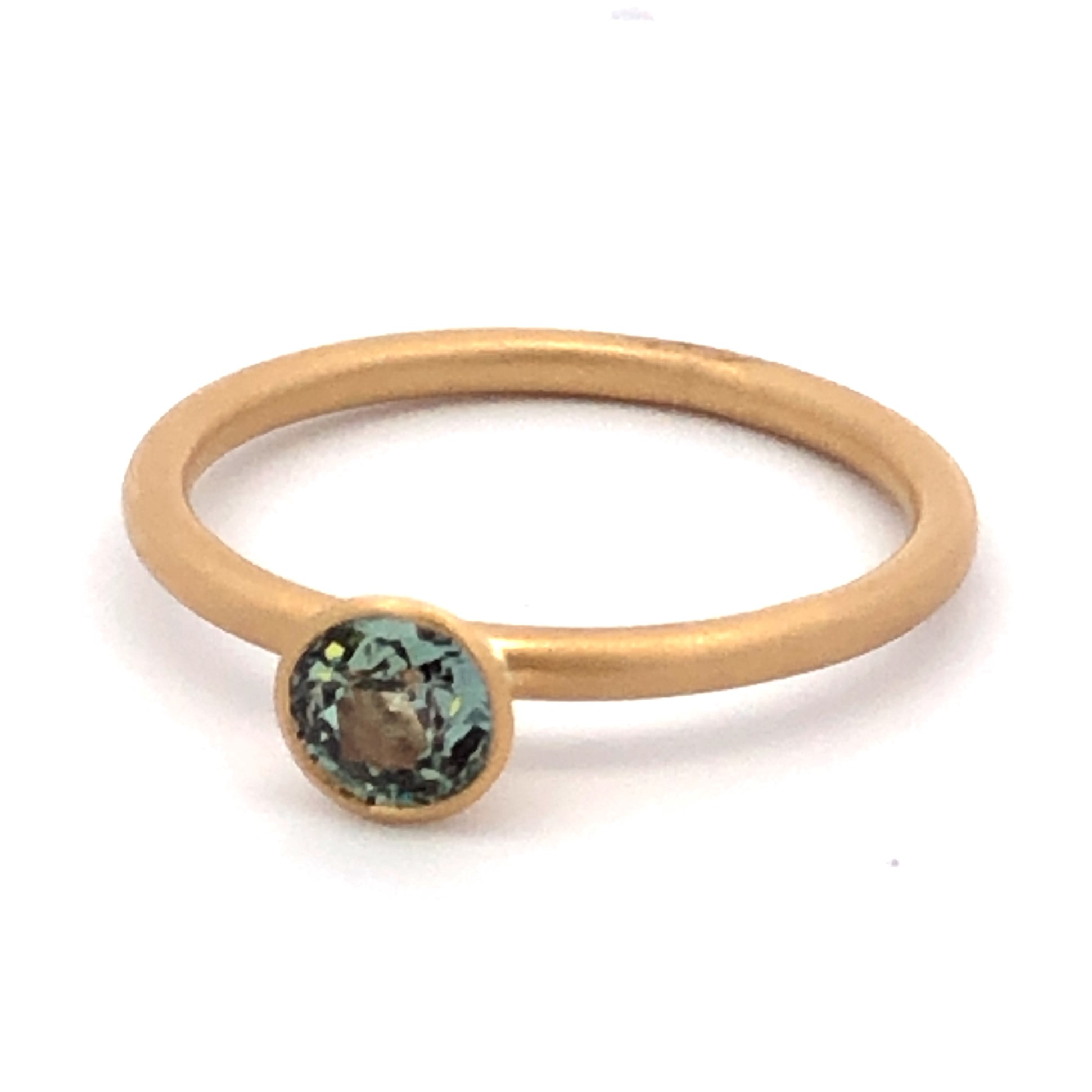Kimberly Collins 18K Yellow Gold Alexandrite Bezel Ring