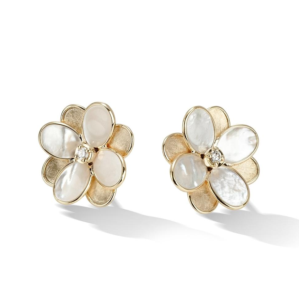 Marco Bicego 18K Yellow Gold Flower Stud Earrings