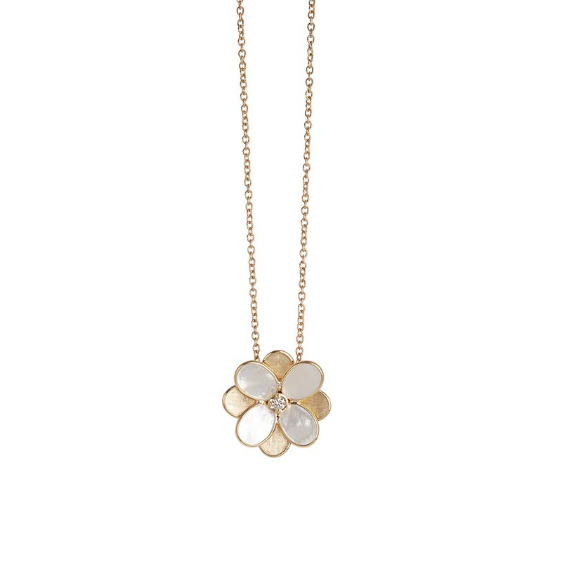 Marco Bicego 18K Yellow Gold Flower Necklace